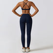 Women's 2-Piece Yoga Set with High Waist Leggings and Sports Bra