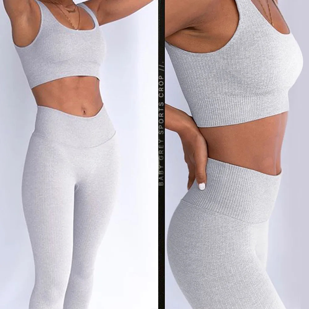 Women's 2-Piece Sportswear Set - Sports Bra and Leggings