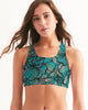 Sea Petal Swirls Women's Seamless Sports Bra