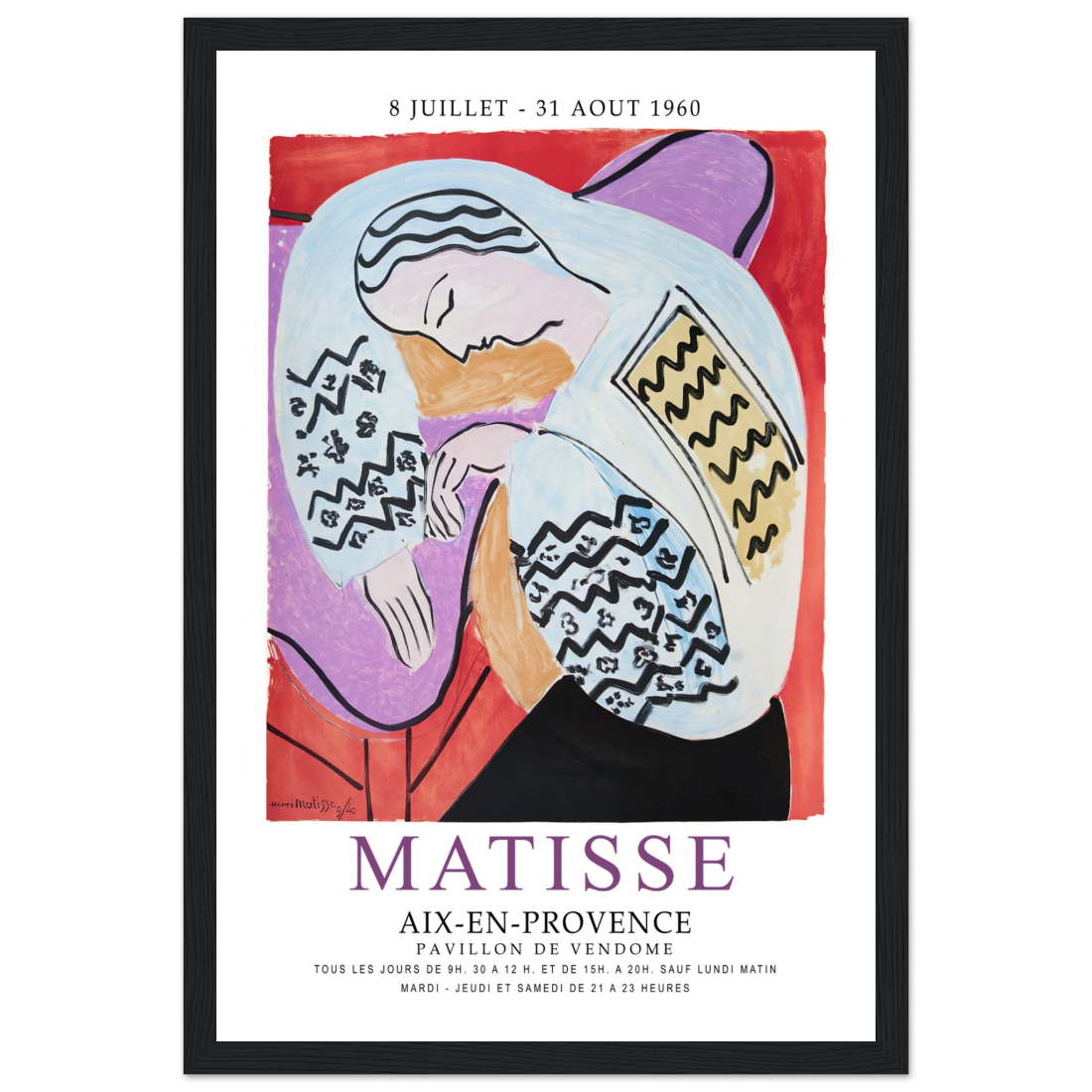 Henri Matisse le Rêve - Affiche de l'exposition Aix-En-Provence