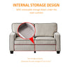 Corduroy Living Room Sofa Loveseat with Storage