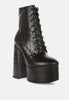 Magdalene Croc High Heel Patform Boots