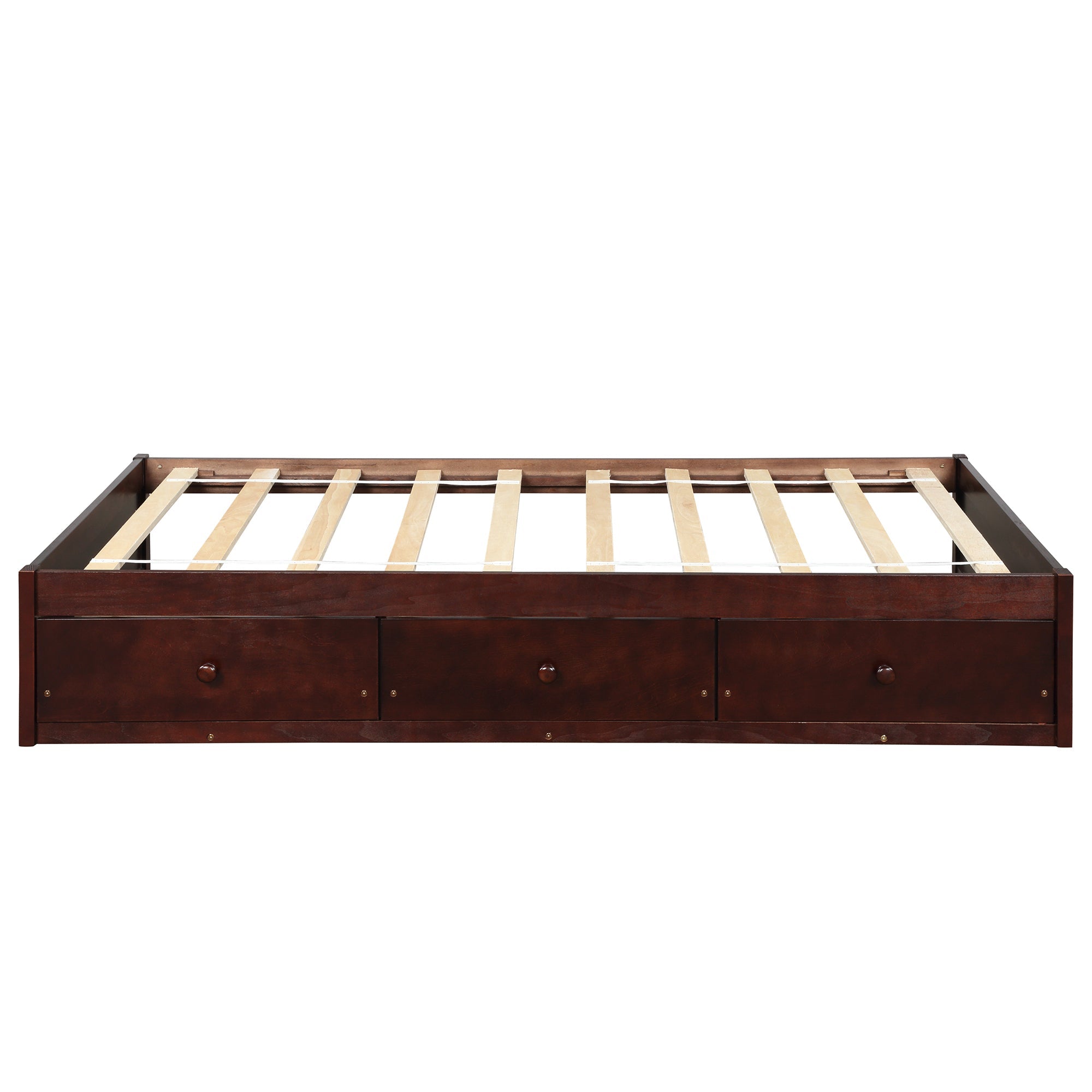 Twin Size Platform Storage Bed With 3 Drawers