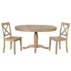 5-Piece Modern Dining Set: Round Table & 4 Chairs for Kitchen/Dining