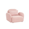 Pink Teddy Fabric Lazy Sofa Chair