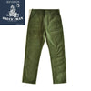 Olive OG107 Utility Fatigue Cargo Pants - Classic Straight Fit Satin Cotton