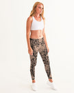 Black & Nude Lace Women's Yoga Pants