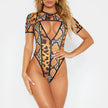 Maillot de bain imprimé serpent de grande taille, Monokini, coupe haute, Trikini