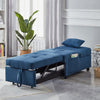 Blue Linen Recliner Chair & Bedroom Furniture for Living Room