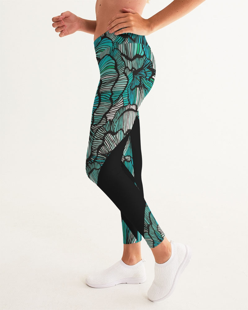 Sea Petal Swirls Women's Yoga Pants