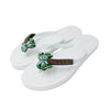 Palm Tree - Rhinestone Flat Flip Flops Sandal