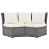 5-Piece All-Weather Rattan Patio Sofa Set w/ Table & Washable Cushions