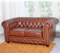 Canapé Chesterfield en cuir