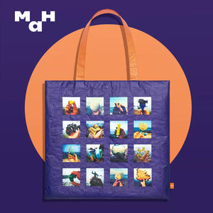 Contrast Artistic Style Tote Bag