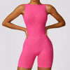 Seamless Yoga Bodysuit Set - Women's Fitness Jumpsuit with Push-Up Support