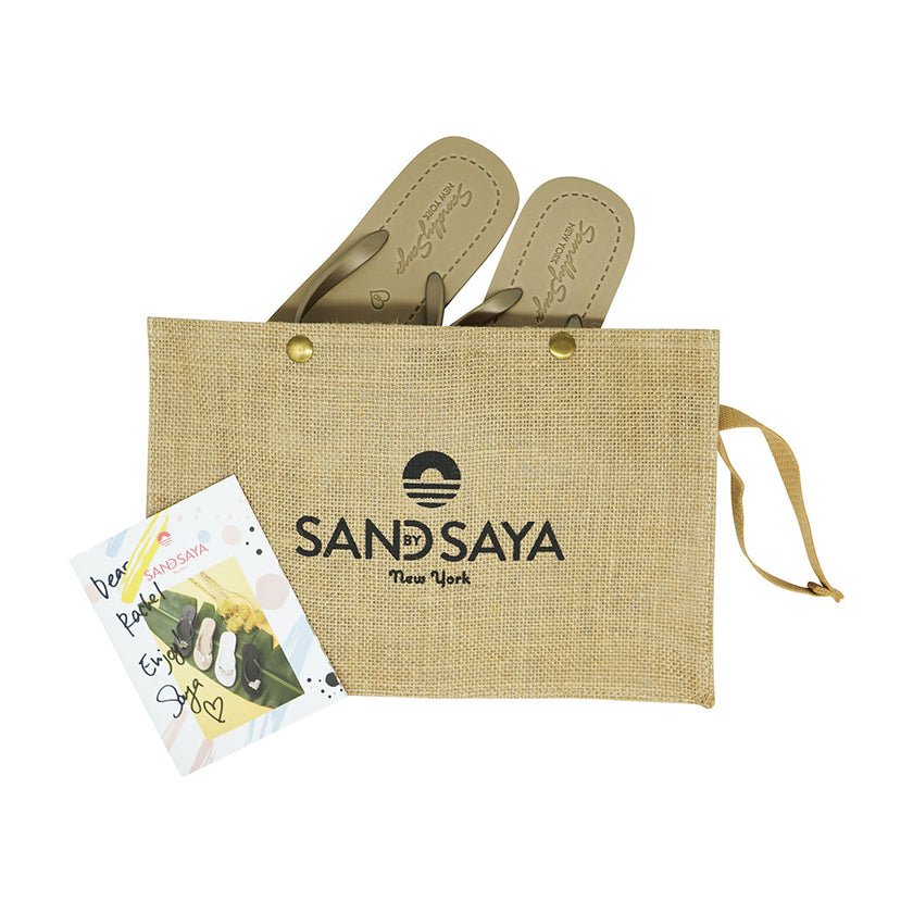 Gold Palm Tree- Studs Charm Big Kids Flip Flops Sandal