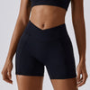 Nude Feel High-Waist Yoga Shorts with Pockets for Women