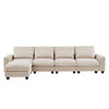 Large L-Shape Convertible Sectional Sofa with Reversible Chaise