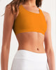 Tangy-Orange Women's Seamless Sports Bra