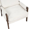 Velvet Mid-Century Chair: Wood Frame, Plush Cushion for Any Room