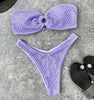 Sultry High-Cut Strapless Brazilian Bikini Set - Chic & Sexy Swimwear