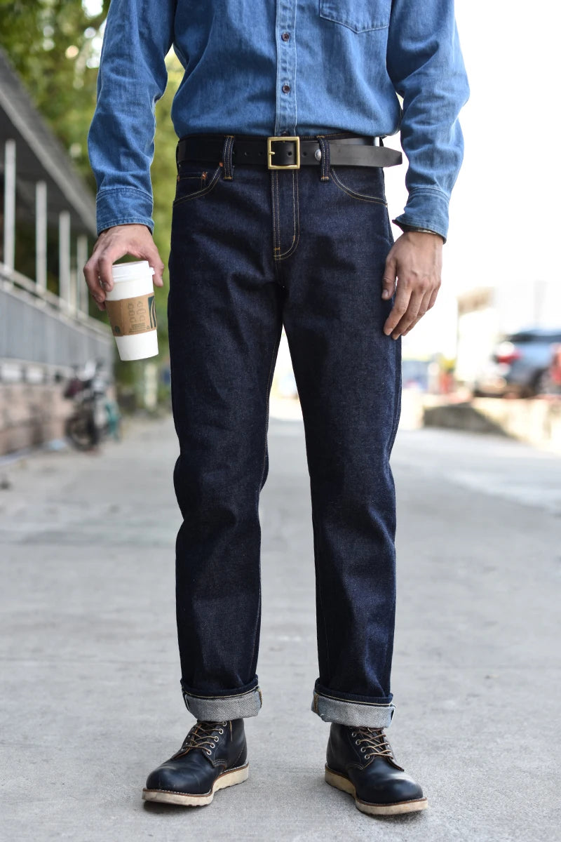 Saucezhan 316xx 18oz Raw Selvedge Denim Jeans – Vintage, Thick, Straight Fit
