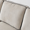 Beige Corduroy Living Room Sofa with Storage