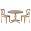 5-Piece Modern Dining Set: Round Table & 4 Chairs for Kitchen/Dining