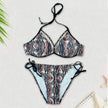 Ensemble bikini imprimé floral - Maillot de bain brésilien push-up pour femme