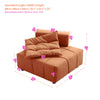 Modular Armless Sofa Chair w/ Removable Back Cushion, 33.1