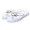 Blue York - Crystal Rhine Stone Embellished Women's Flat Flip Flops