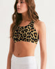 Animal Print Women's Seamless Sports Bra