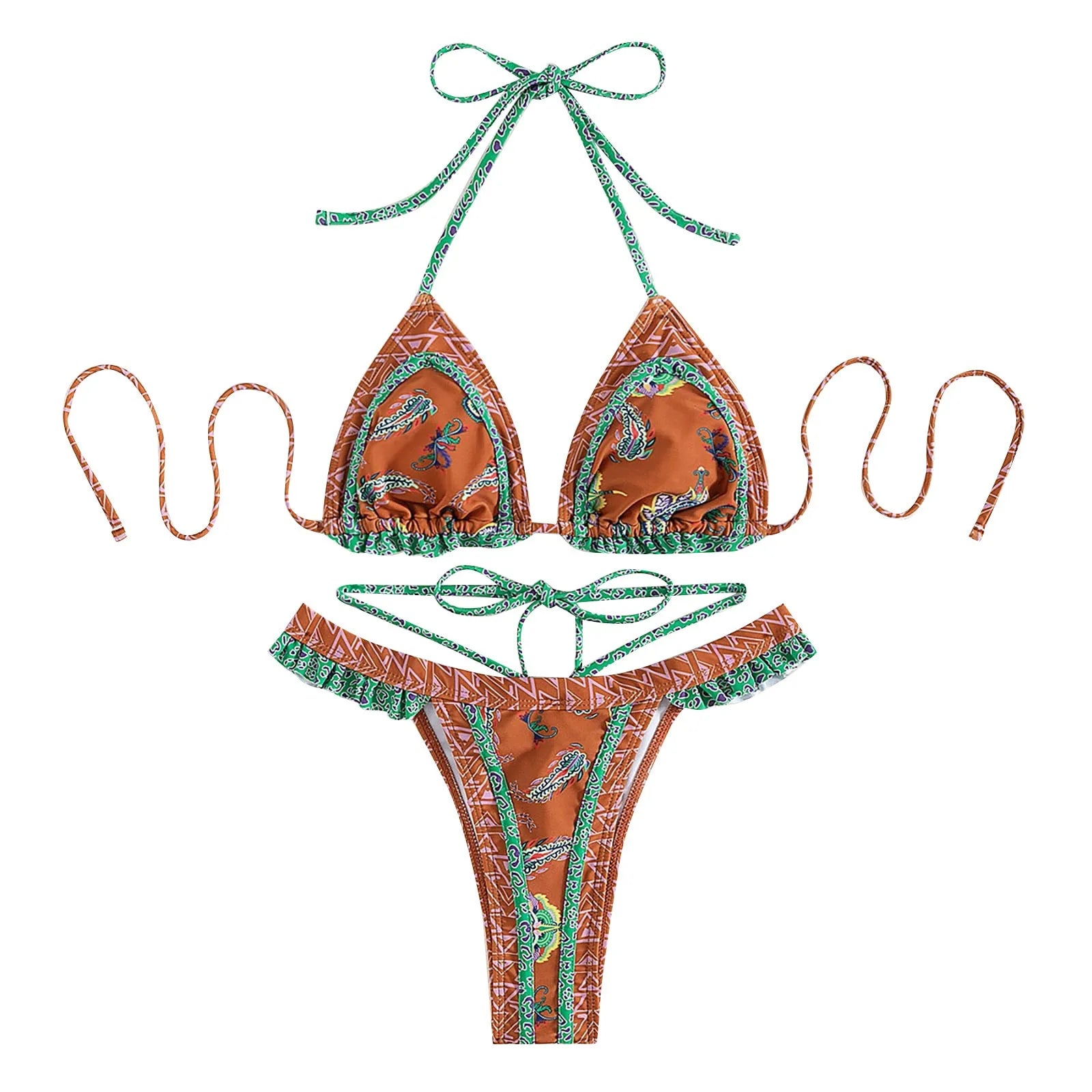 Ensemble de bain bikini sexy avec push-up pour le bain