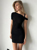 Tossy Elegant Off-Shoulder Bandage Mini Dress - Slim Y2K Fashion