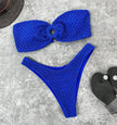 Sultry High-Cut Strapless Brazilian Bikini Set - Chic & Sexy Swimwear