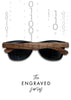 Eyewood | Engraved Wooden Sunglasses - Binary