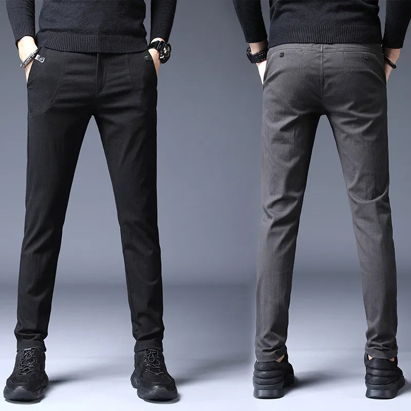 Men's Slim Casual Stretch Trousers - Fashion Business Pants