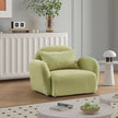 Green Teddy Fabric Lazy Sofa Chair