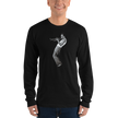 Miles Davis Playing His Trumpet Artwork Long Sleeve Shirt