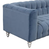 Modern 3-Piece Sofa Set with Wood Legs & Tufted Fleece Upholstery