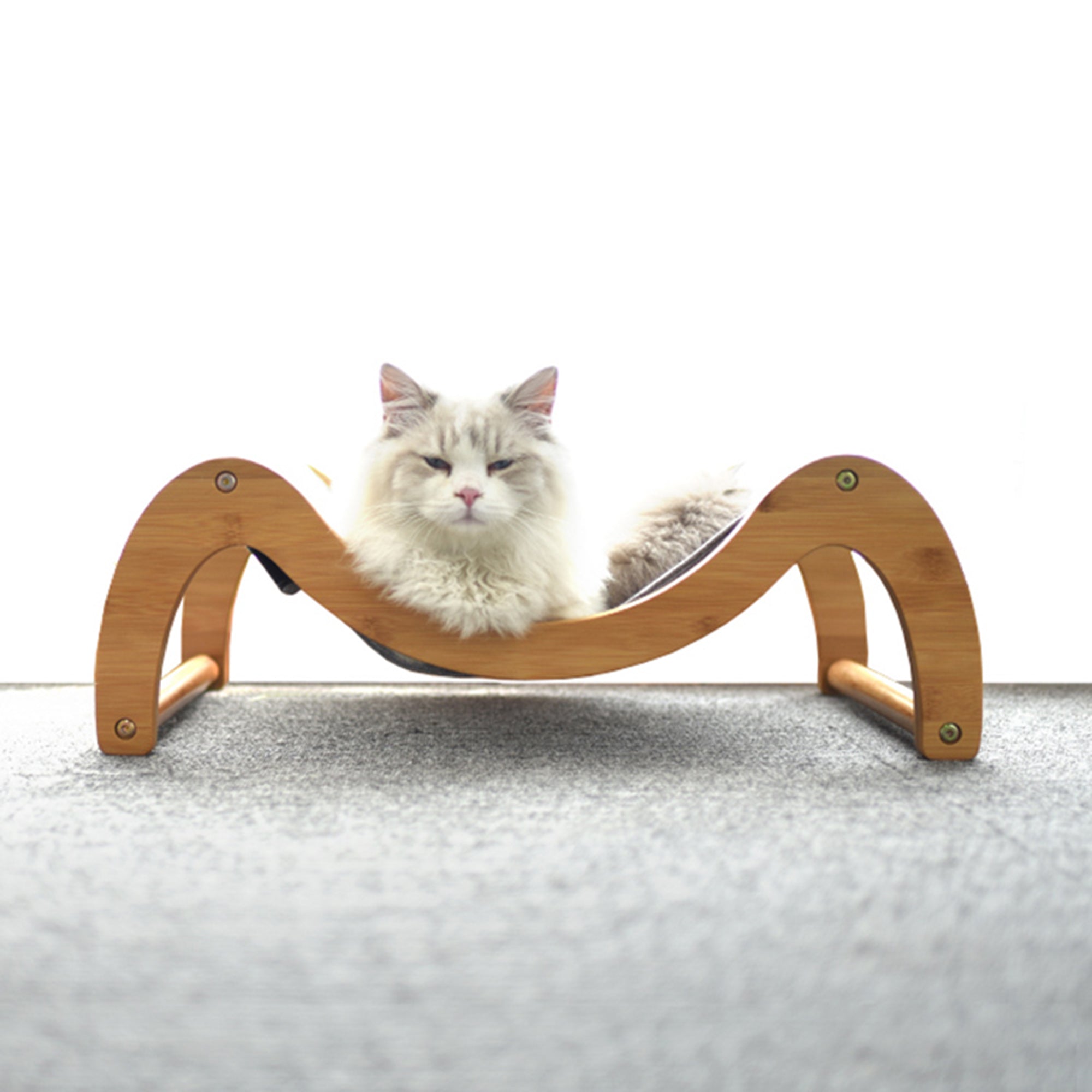 Durable Bamboo Bed for Small-Medium Pets