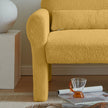 Modern Boucle Accent Chair with Lumbar Pillow for Your Living Room