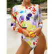 Maillot de bain Rash Guard Surf à manches longues avec monokini push-up