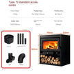 Elegant European Wood Burning Stove – Cozy Indoor Winter Heating