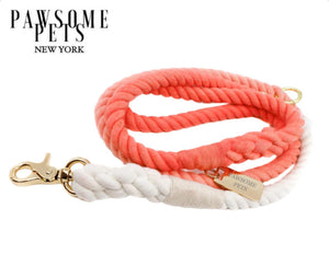 Laisse en corde - Coral Crush