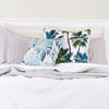 Cushion Cover-With Piping-Palm Trees White-45cm X 45cm