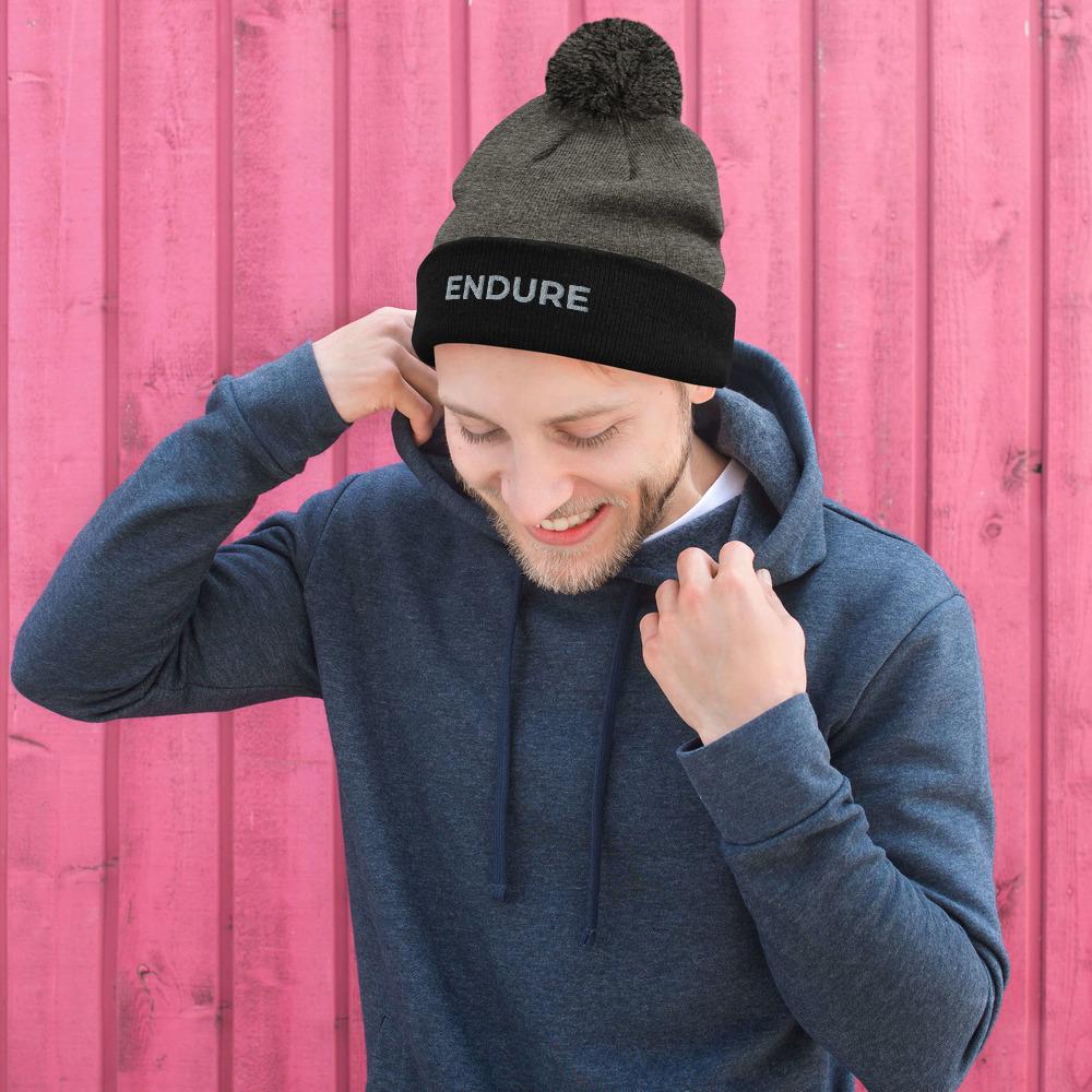 Casquette en tricot Endure Pom Pom pour hommes