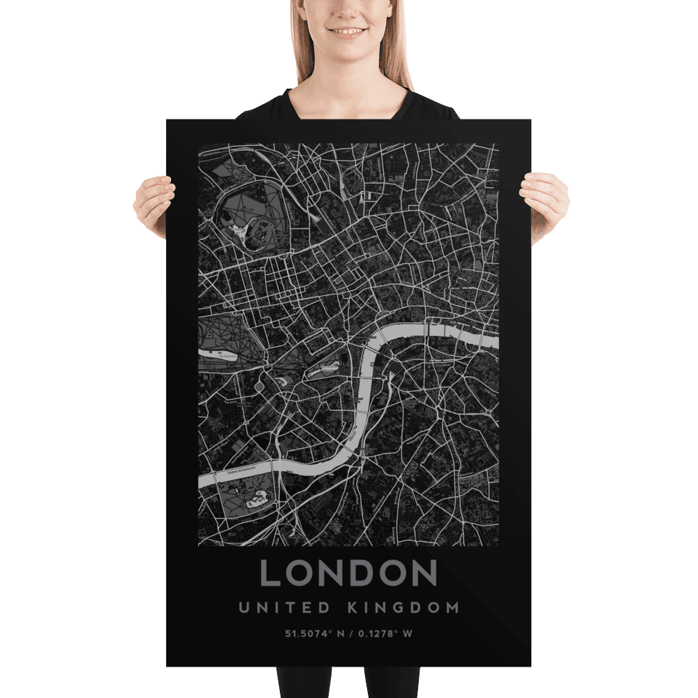 Plan de la ville de Londres - Royaume-Uni Poster