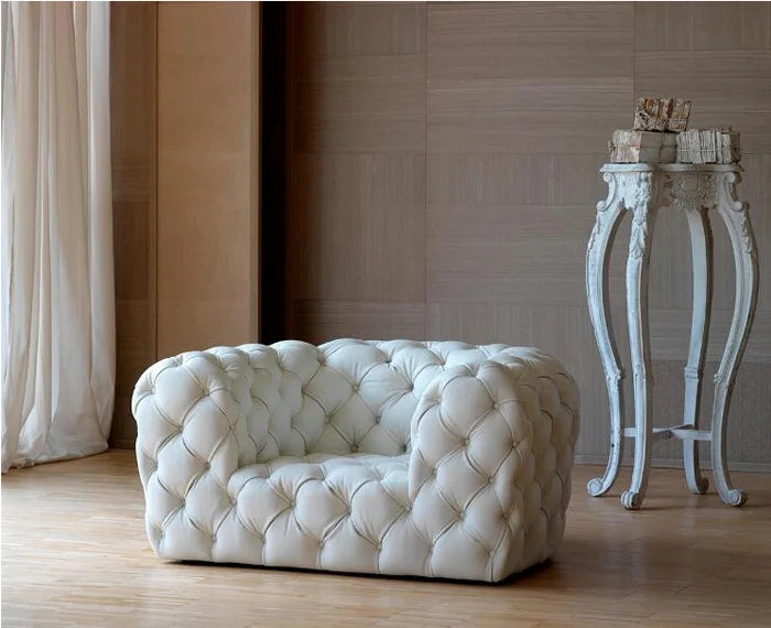 Canapé Chesterfield 3 places en velours