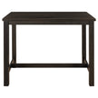 Espresso Rustic Wooden Counter Height Dining Table for Small Spaces